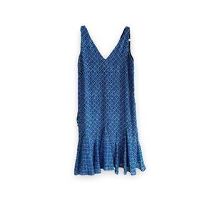 LAUREN BY RAPLH LAUREN | 1920s Inspired Blue Sheath Dress (2P)